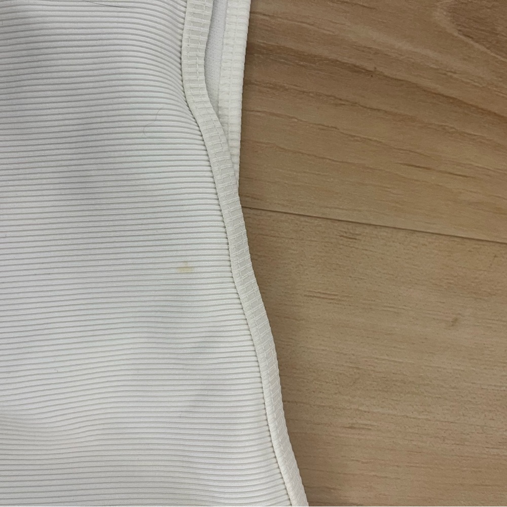 White Ribbed Bikini Bottom - Picture 3 of 3